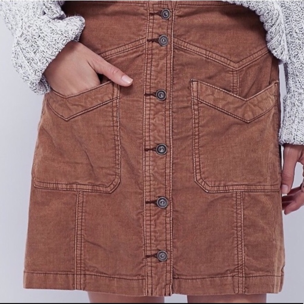 Free People Corduroy Skirt